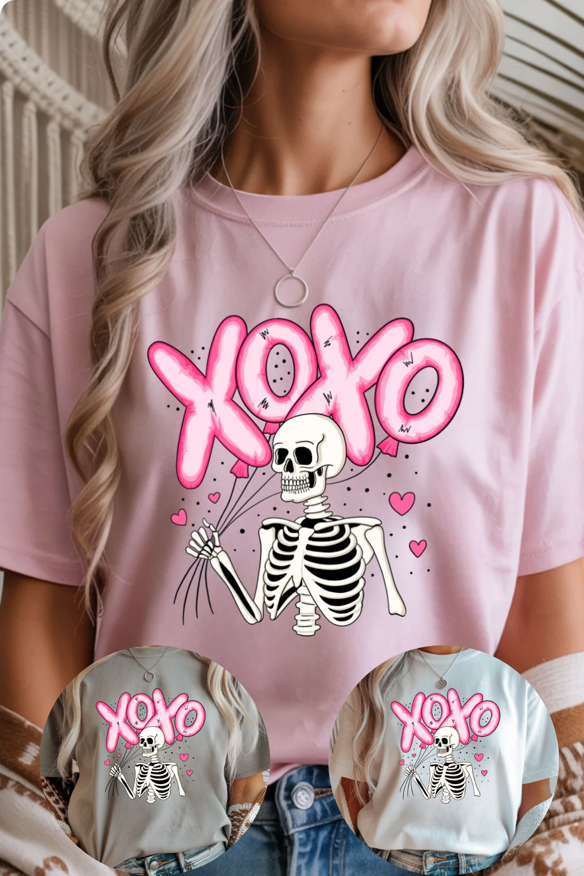 XOXO Skeleton Graphic Tee