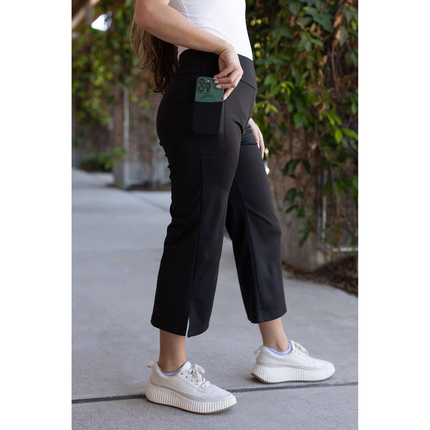 PreOrder | The Gabriella -Black  High Waisted Gaucho Pants - Round 7