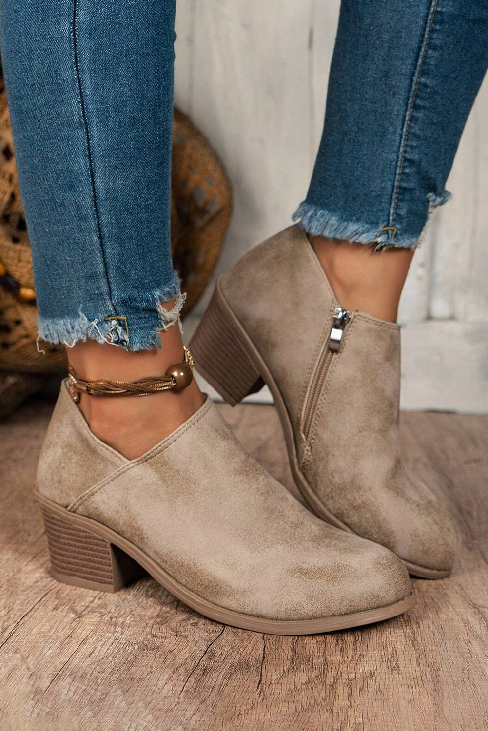 Addison Suede Booties