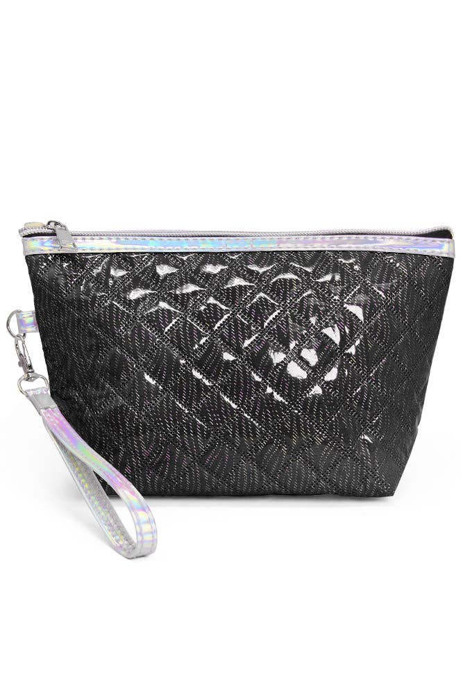 Quilted Shiny Puffer Tote Bag