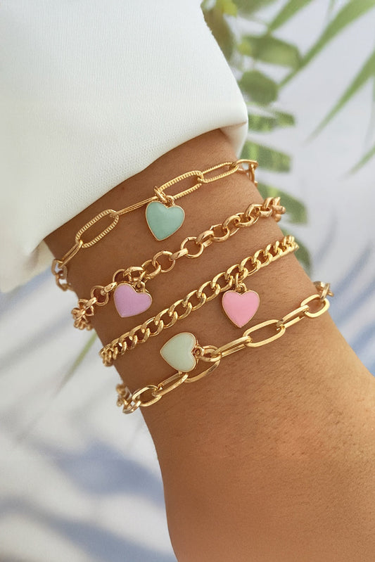 Valentine Hearts Bracelet Set