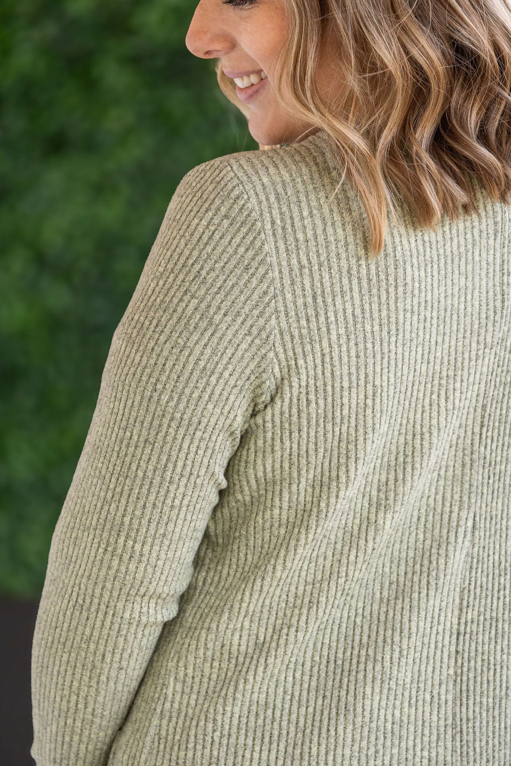 IN STOCK Colbie Ribbed Cardigan - Pistachio