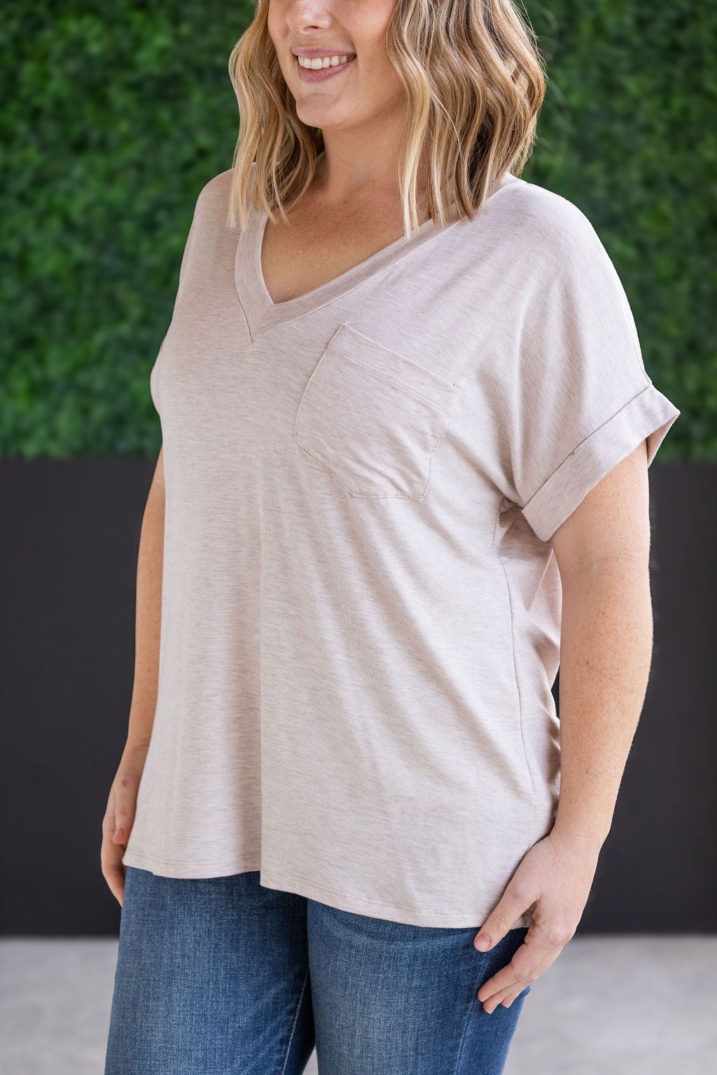 IN STOCK Sierra Pocket Top - Oatmeal