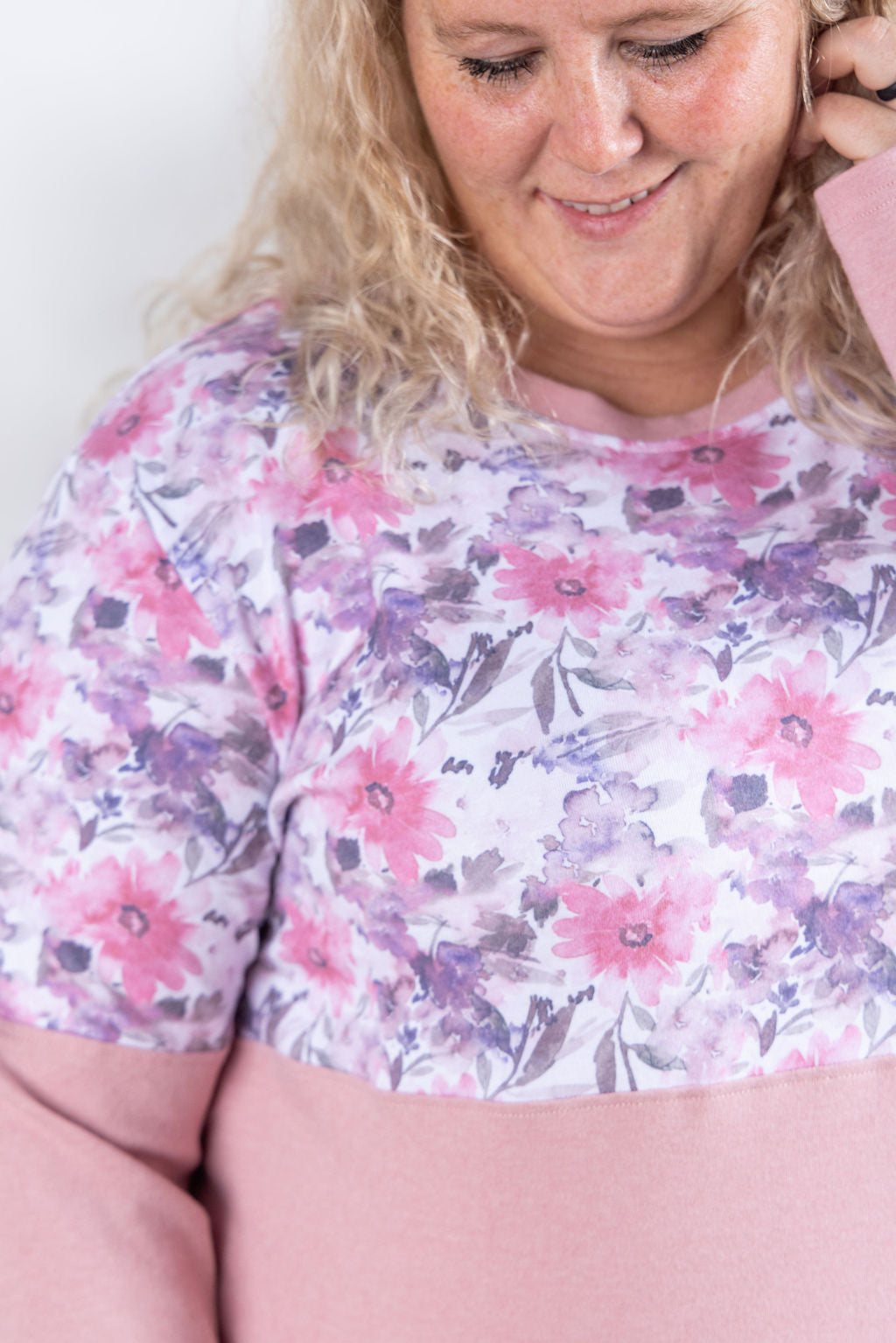 IN STOCK Natalie Pullover - Pink Floral Mix FINAL SALE