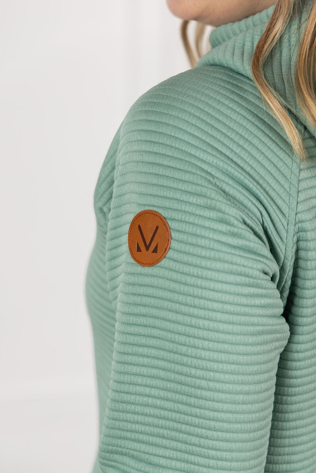 IN STOCK Tatum Textured Pullover Hoodie - Sea Green