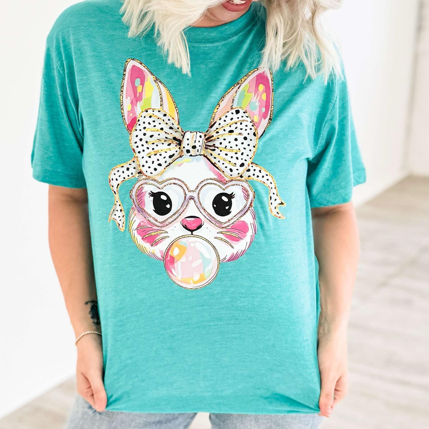 Bubble Gum Bunny Graphic Tee