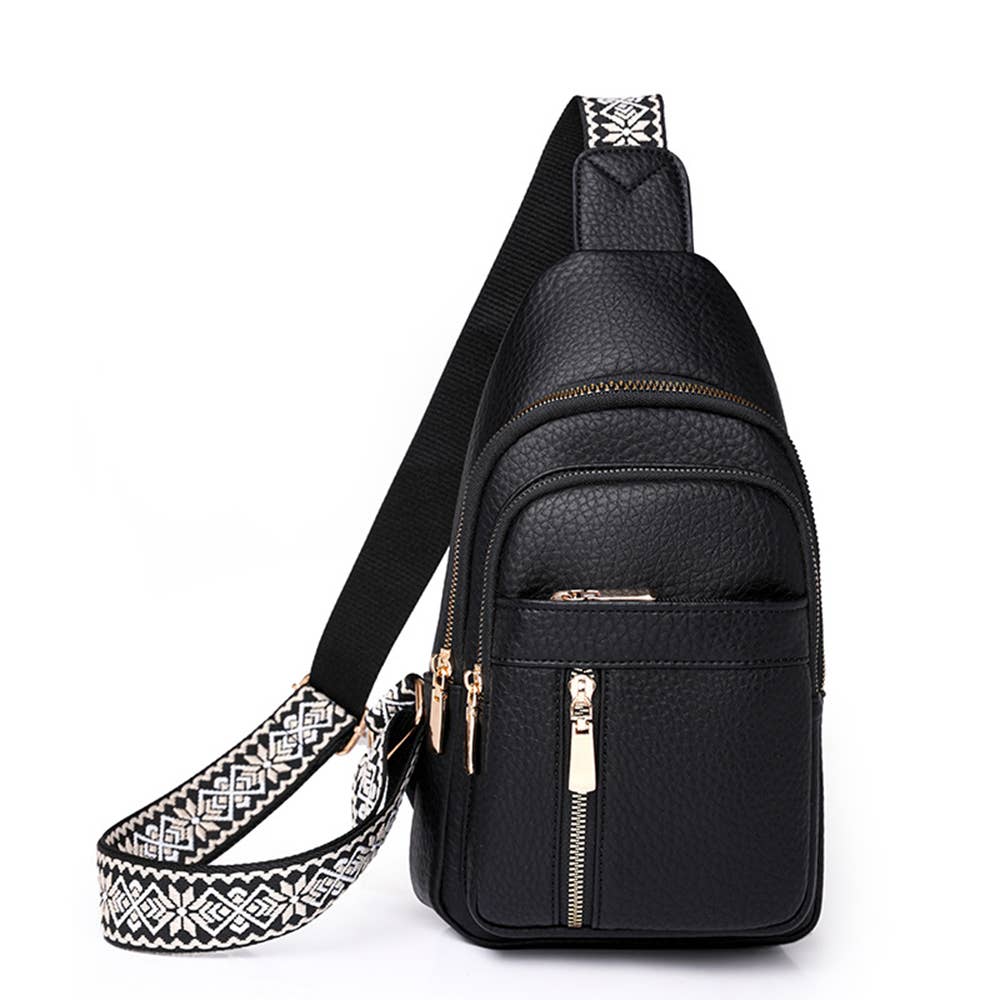 Retro Versatile PU Crossbody Bag