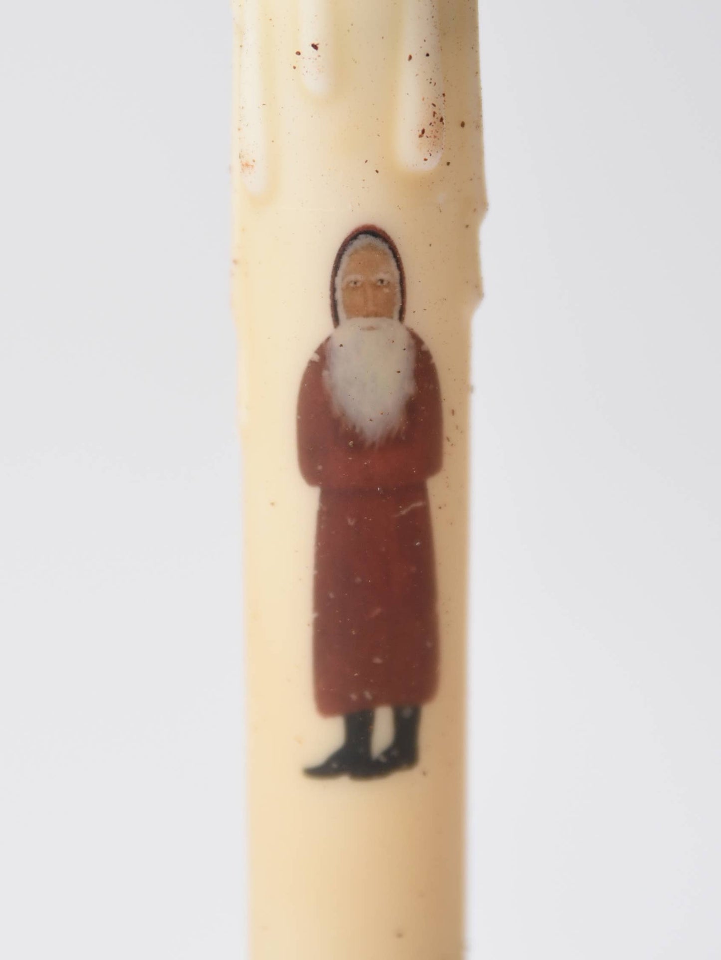 Belsnickle Battery Operated LED Timer Taper Candle