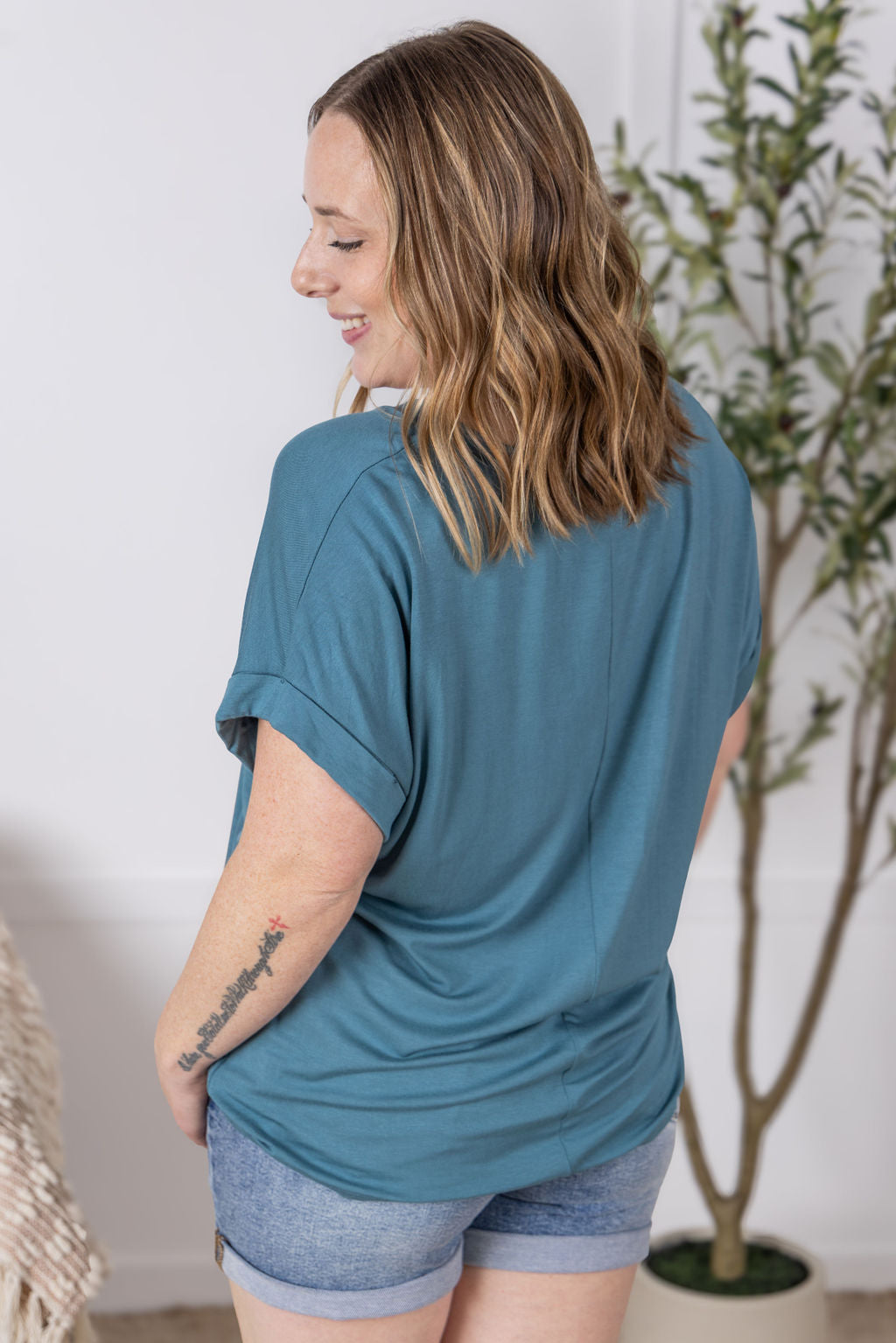 IN STOCK Sierra Pocket Top - Light Teal