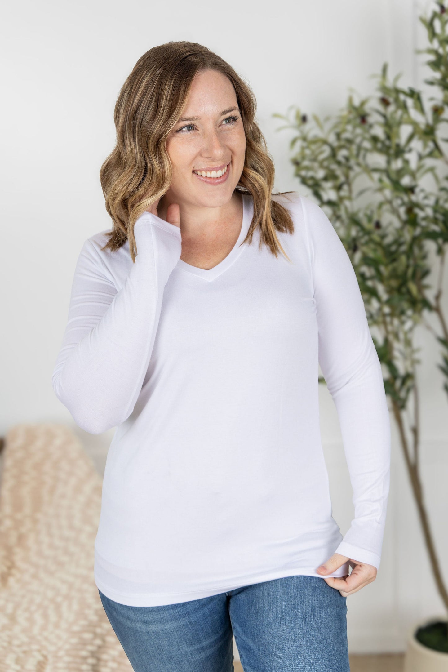 IN STOCK Larissa Long Sleeve - White