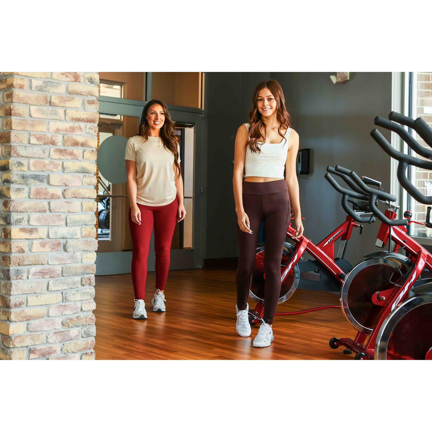 Ready to Ship | Red FULL-LENGTH Leggings with POCKET  - Luxe Leggings by Julia Rose®