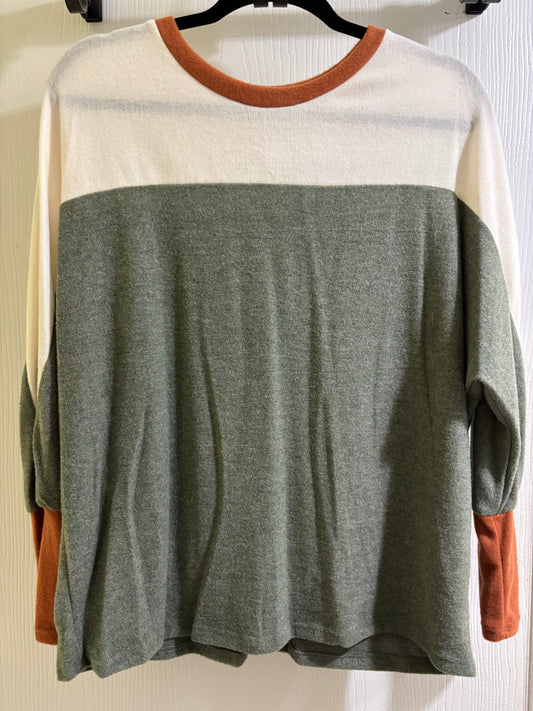 Color Block Everyday Top by Lovely Melody Size S