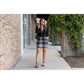 Ready to Ship  | The Amelia - Black And White Plaid Jogger Skirt