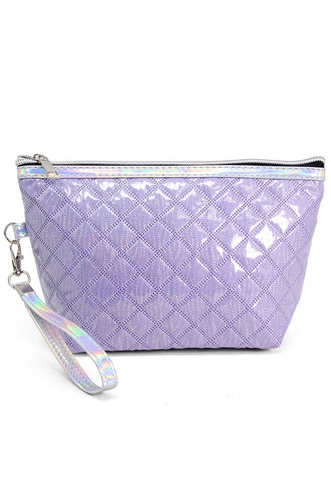 Quilted Shiny Puffer Tote Bag