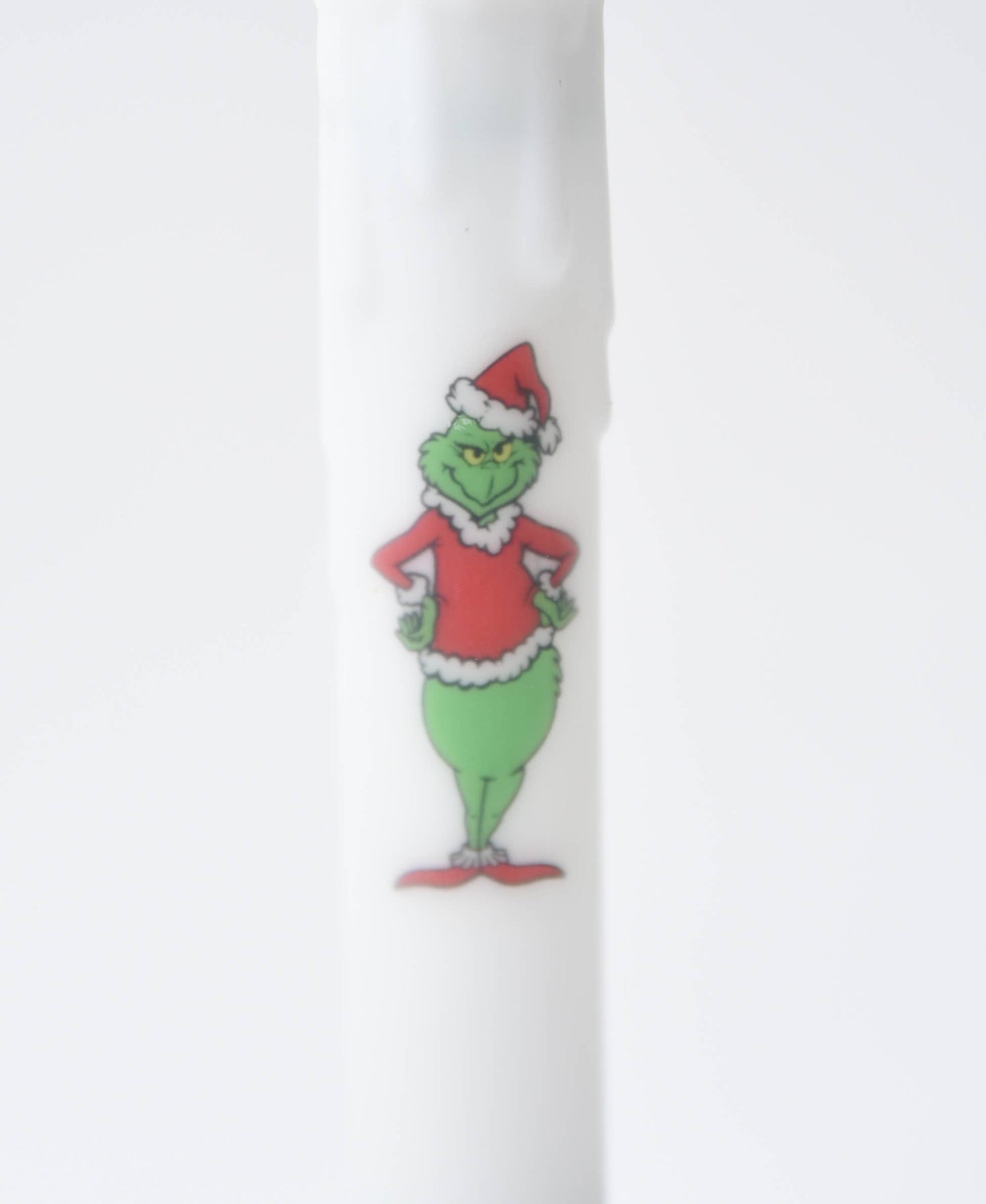 Grinch Battery Operated LED Timer Taper Candle