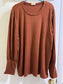 Lovely Melody Ribbed Balloon Sleeve Top 3X