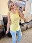 IN STOCK Alison Henley Tank - Yellow FINAL SALE