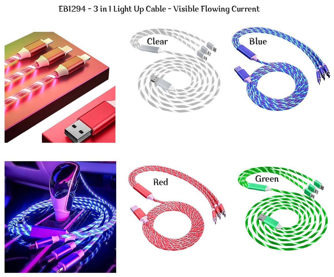 All in One - Flowing current light up cable