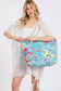 Stylish Illustration Print Summer Tote Bag
