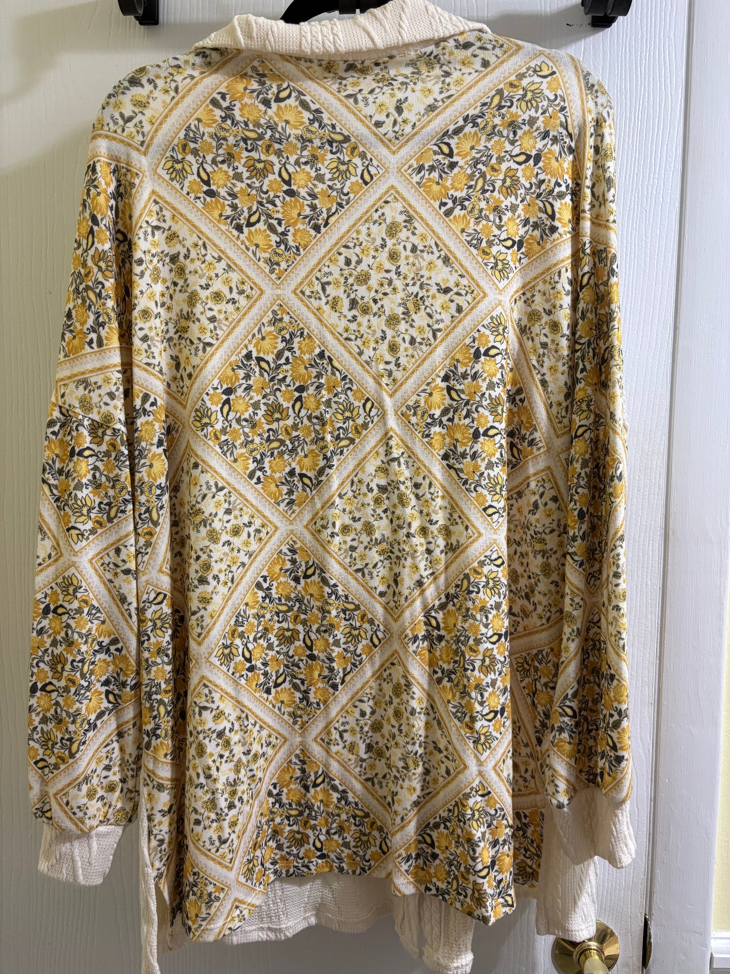 Lovely Melody Textured Button Front Shacket Top 1X