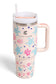 Turtle Coral 40oz Handle Tumbler