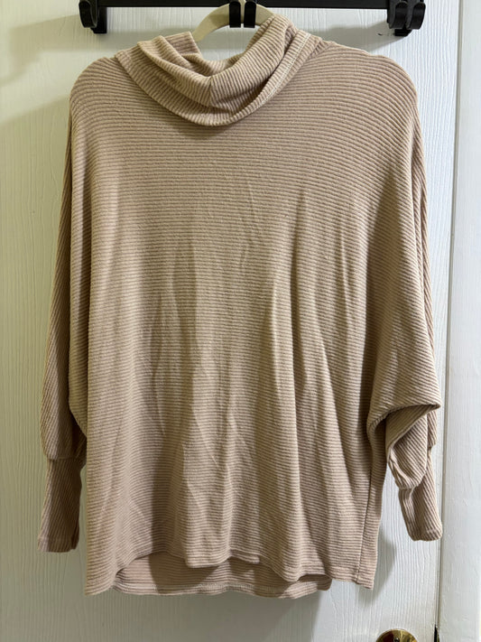 Lovely Melody Soft Ribbed Cowl Neck Top Size S