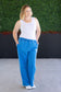 IN STOCK Wide Leg Vintage Wash Bottoms - Winter Blue