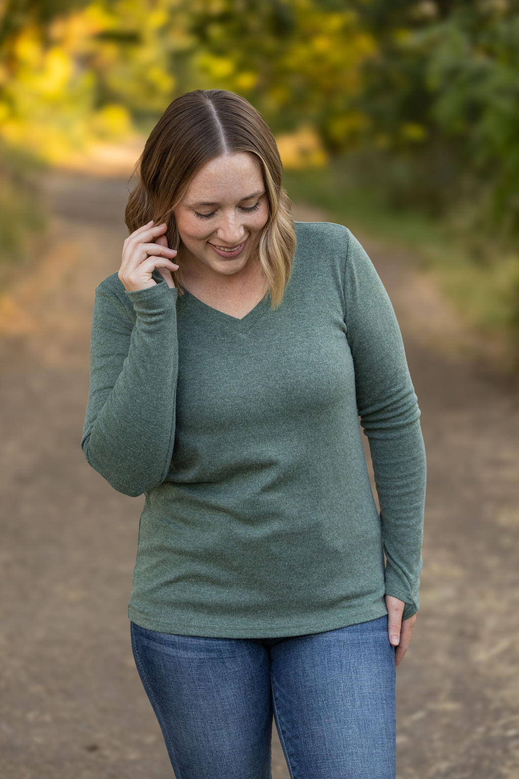 IN STOCK Leah Long Sleeve Top - Light Green FINAL SALE