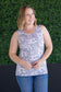 IN STOCK Ava Tank - Vintage Grey Floral
