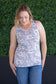 IN STOCK Ava Tank - Vintage Grey Floral