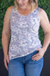 IN STOCK Ava Tank - Vintage Grey Floral