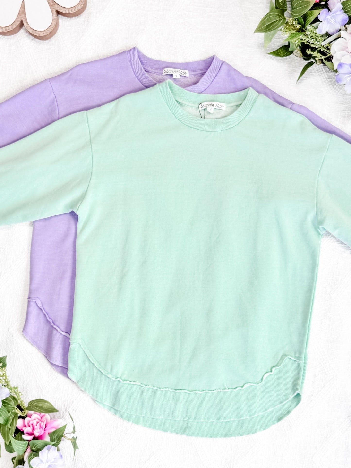 IN STOCK Vintage Wash Pullover - Mint