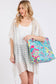 Stylish Illustration Print Summer Tote Bag