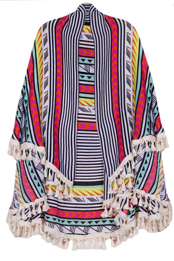 Round Aztec Beach Blanket