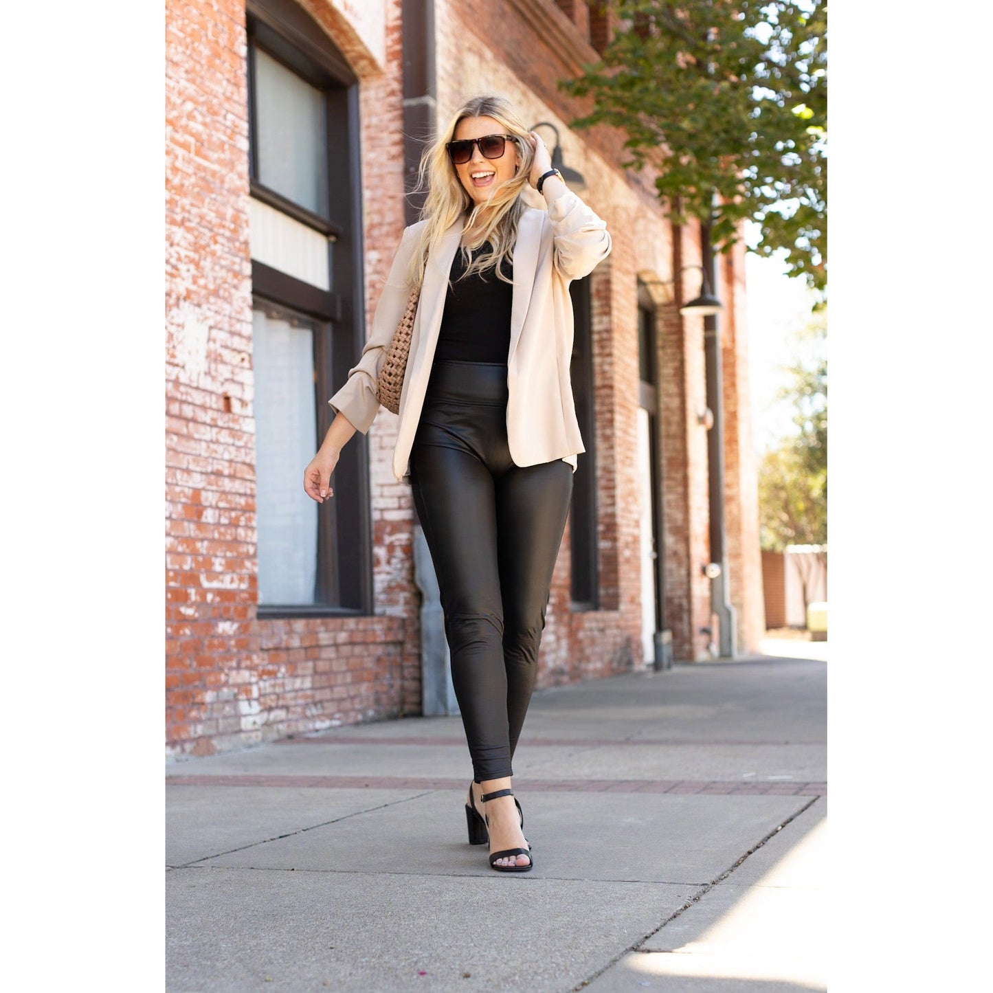 Ready to Ship | The Farrah High-Waisted Faux Leather Leggings