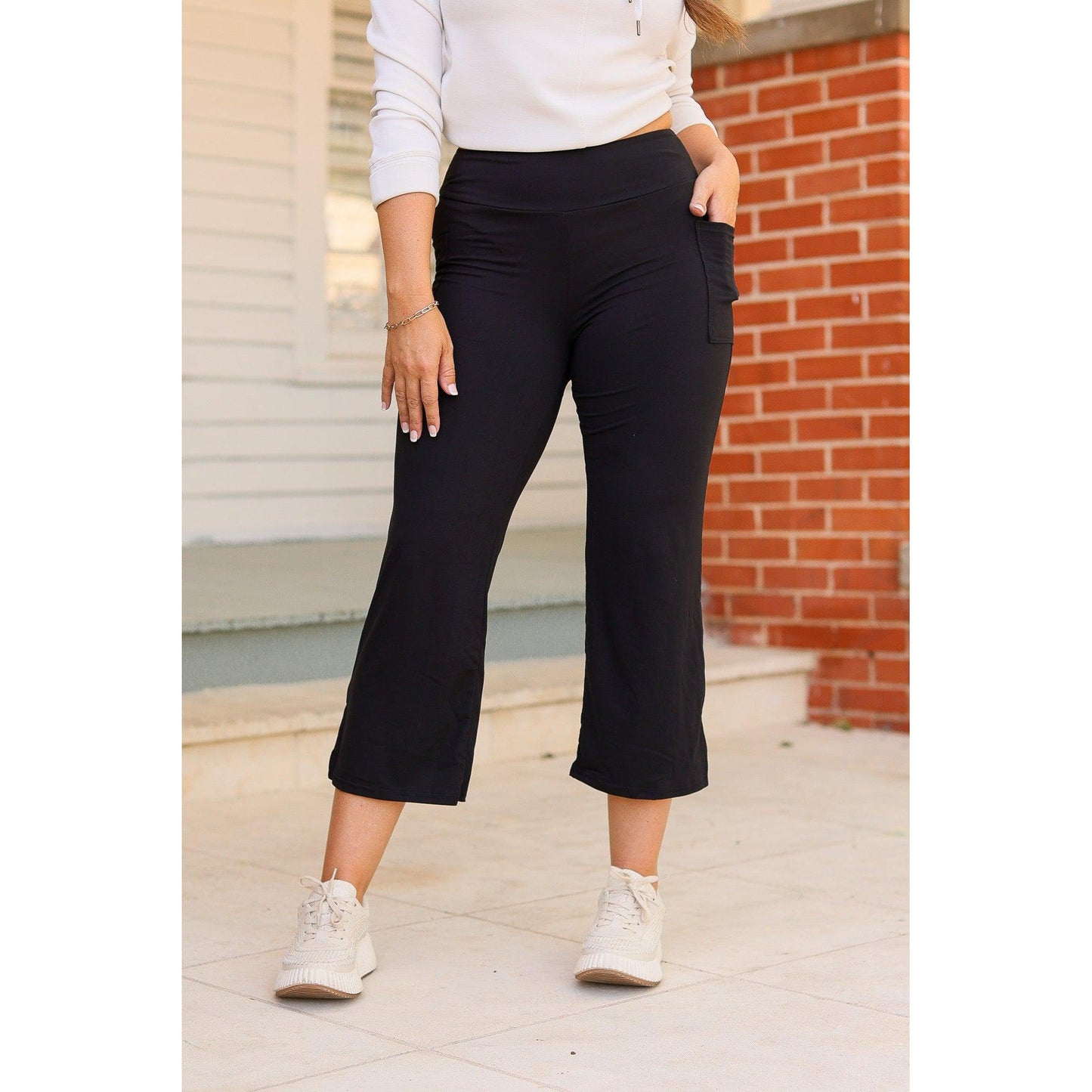 PreOrder | The Gabriella -Black  High Waisted Gaucho Pants - Round 7