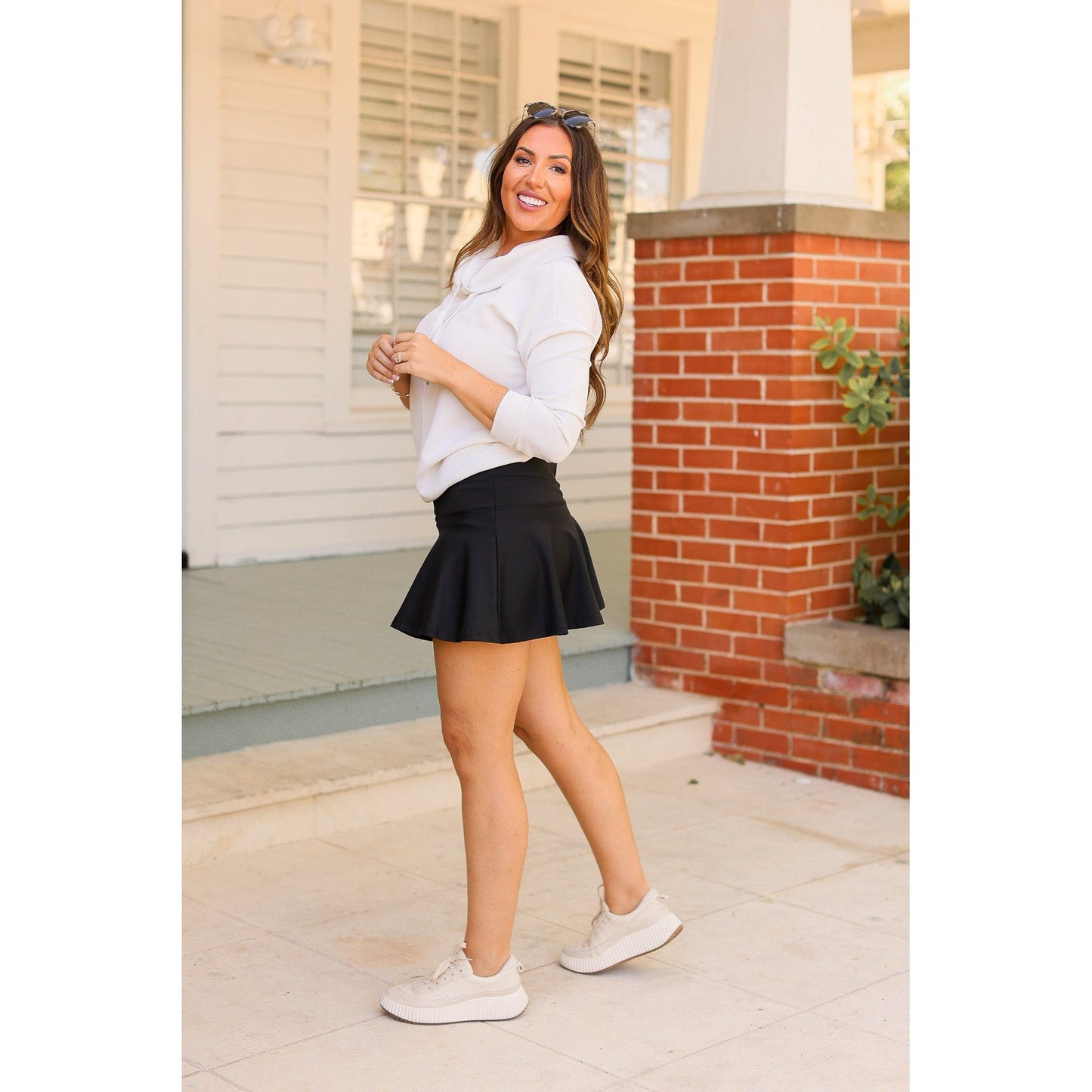 PreOrder | The Brielle Black Skort - Round 8