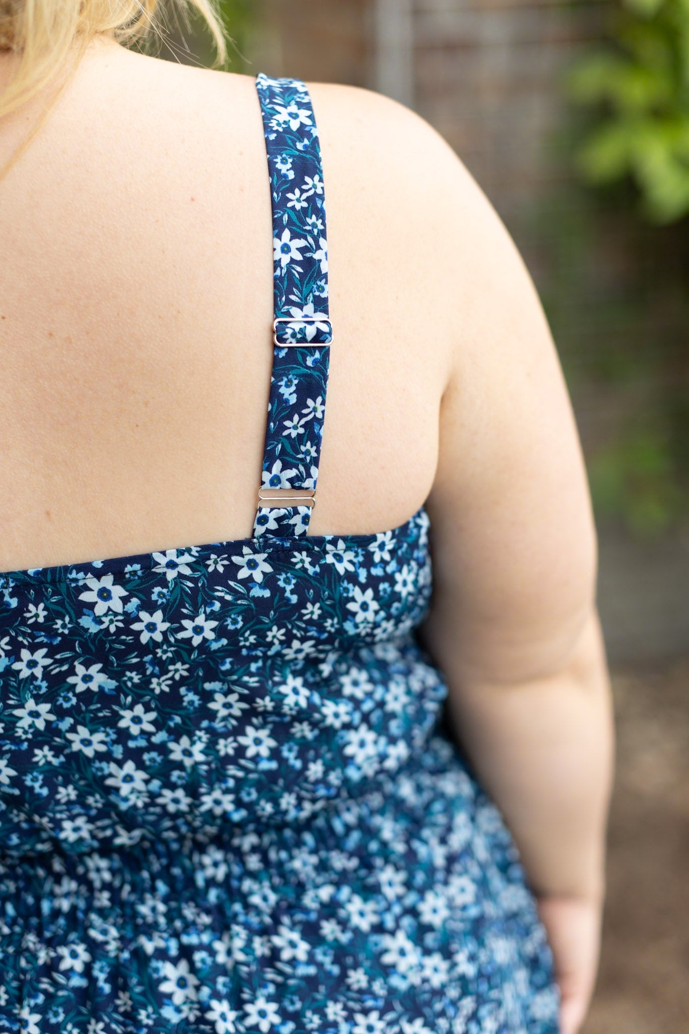 IN STOCK Cassidy Midi Dress - Blue Floral Mix