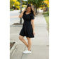 Julia Rose Dakota Dress women’s boutique midi dress front view, Woman wearing Julia Rose Dakota Dress casual everyday outfit