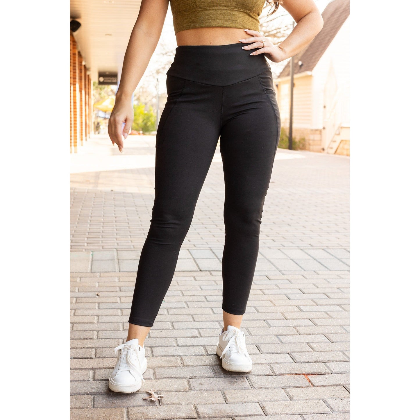 PreOrder | The Adriana - Tummy Control Full Length Leggings with Pockets - Round 2