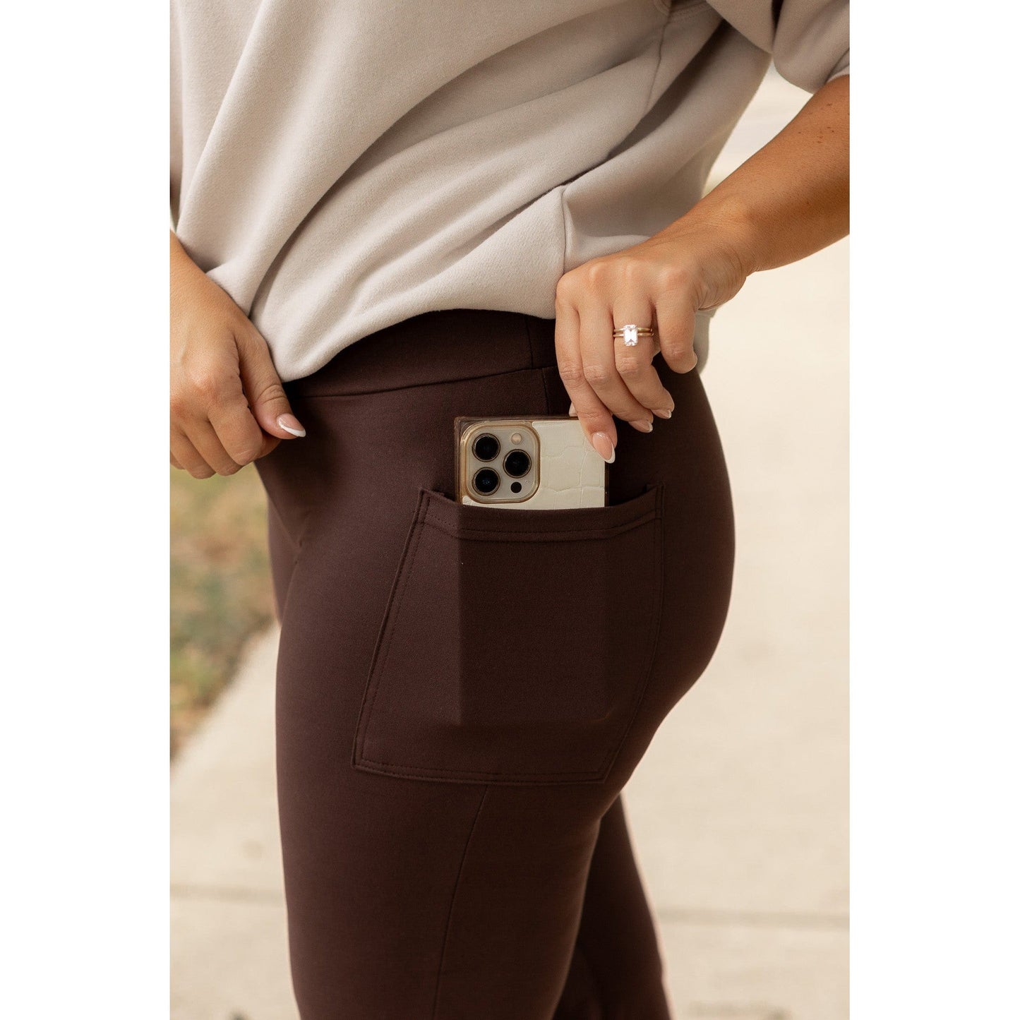 Ready to Ship  | The Whitney - Brown High Waisted Gaucho Pants ROUND 2 *