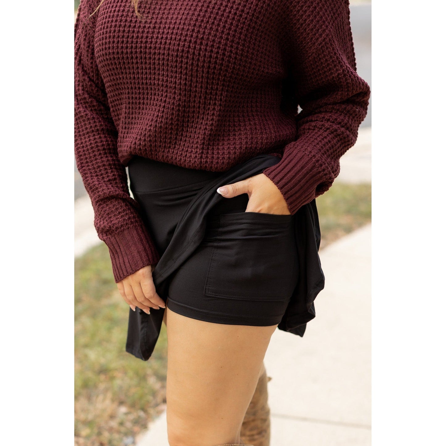 PreOrder | The Brielle Black Skort - Round 8