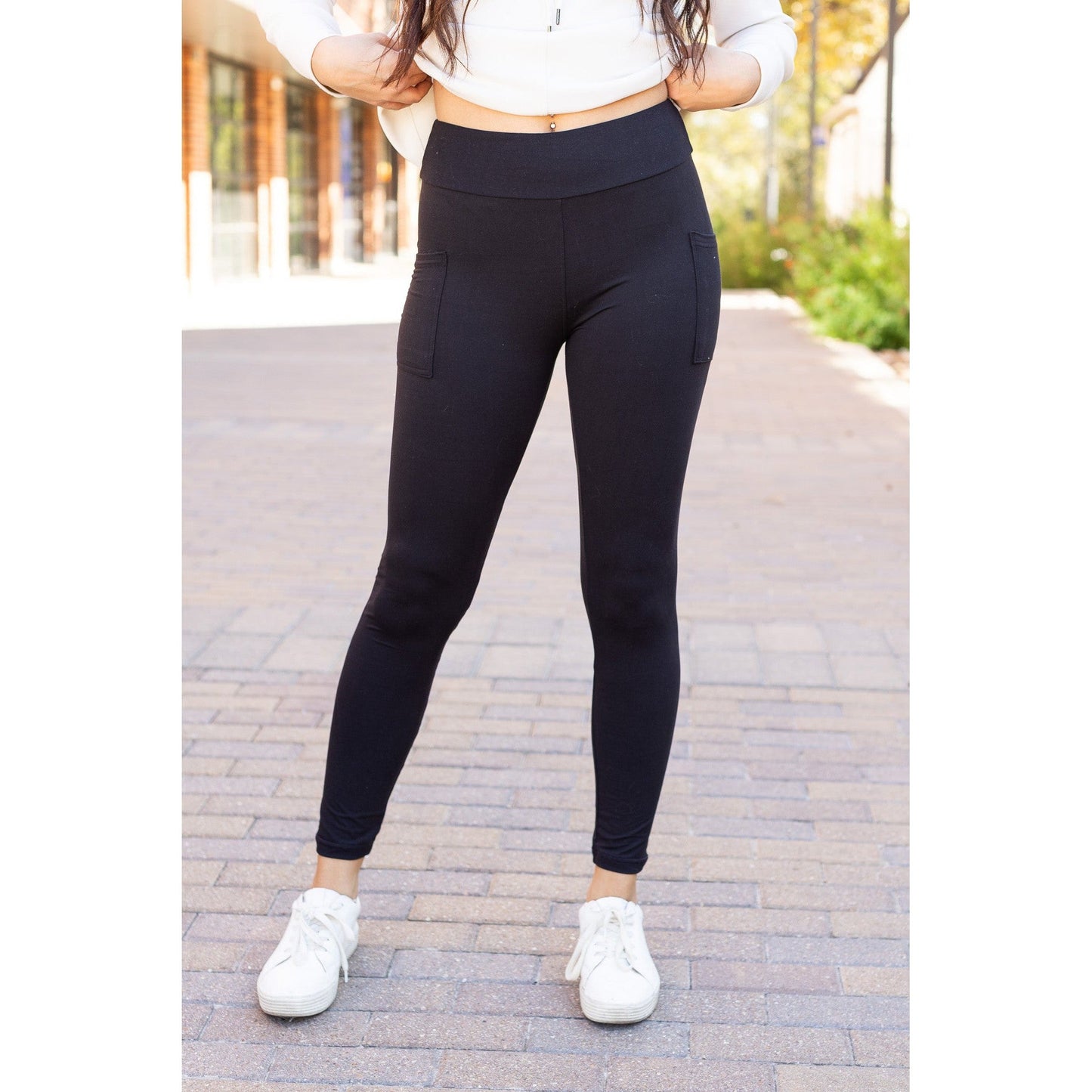 PreOrder |  BLACK FULL-LENGTH Leggings with POCKET  - Luxe Leggings by Julia Rose®