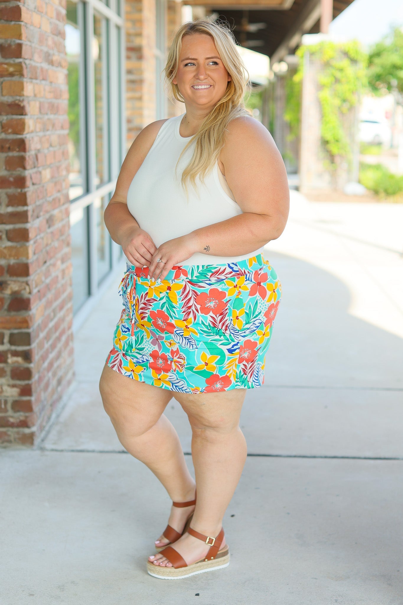 IN STOCK Sienna Skort - Tropical Floral Mix FINAL SALE