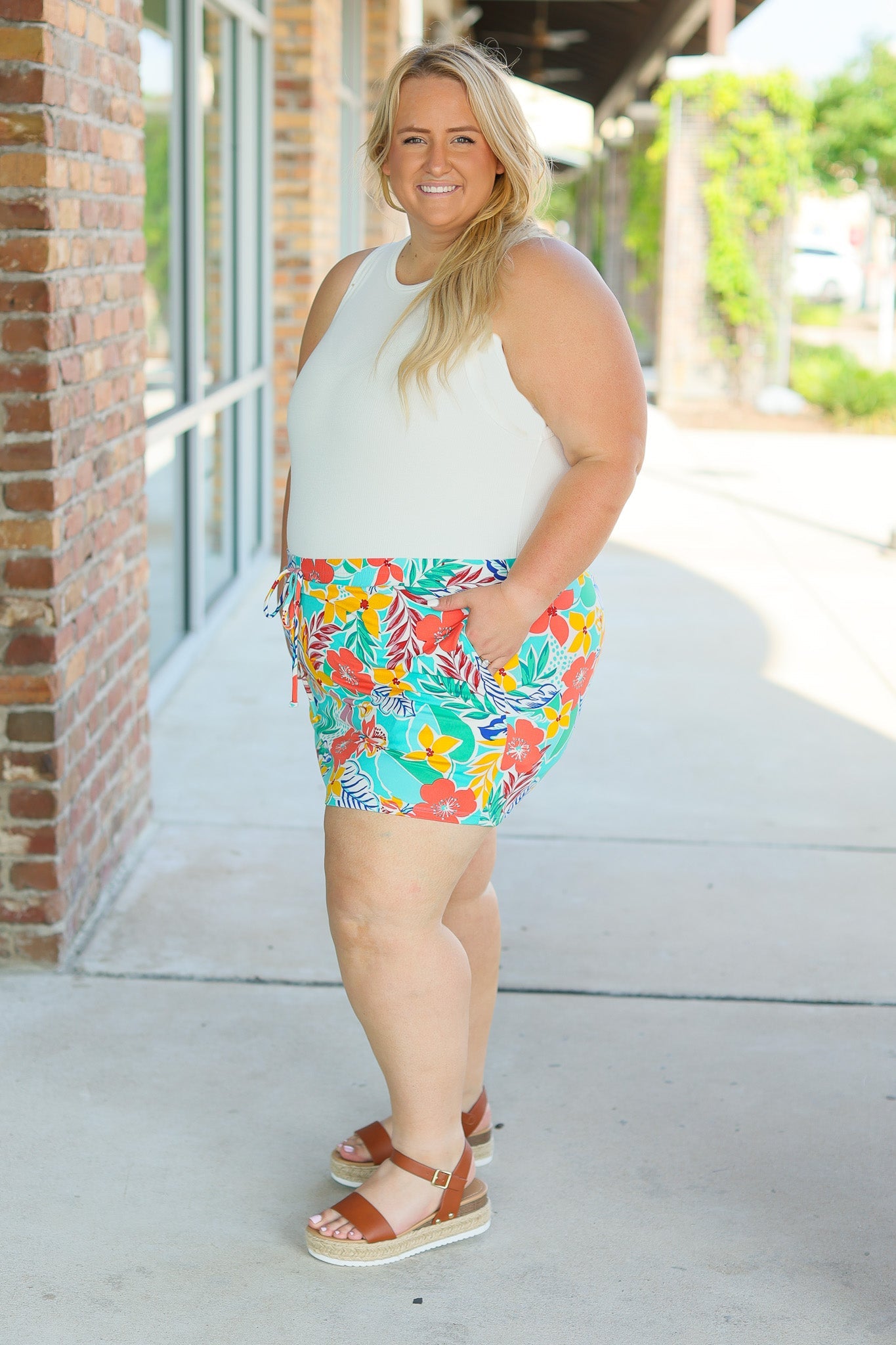 IN STOCK Sienna Skort - Tropical Floral Mix FINAL SALE