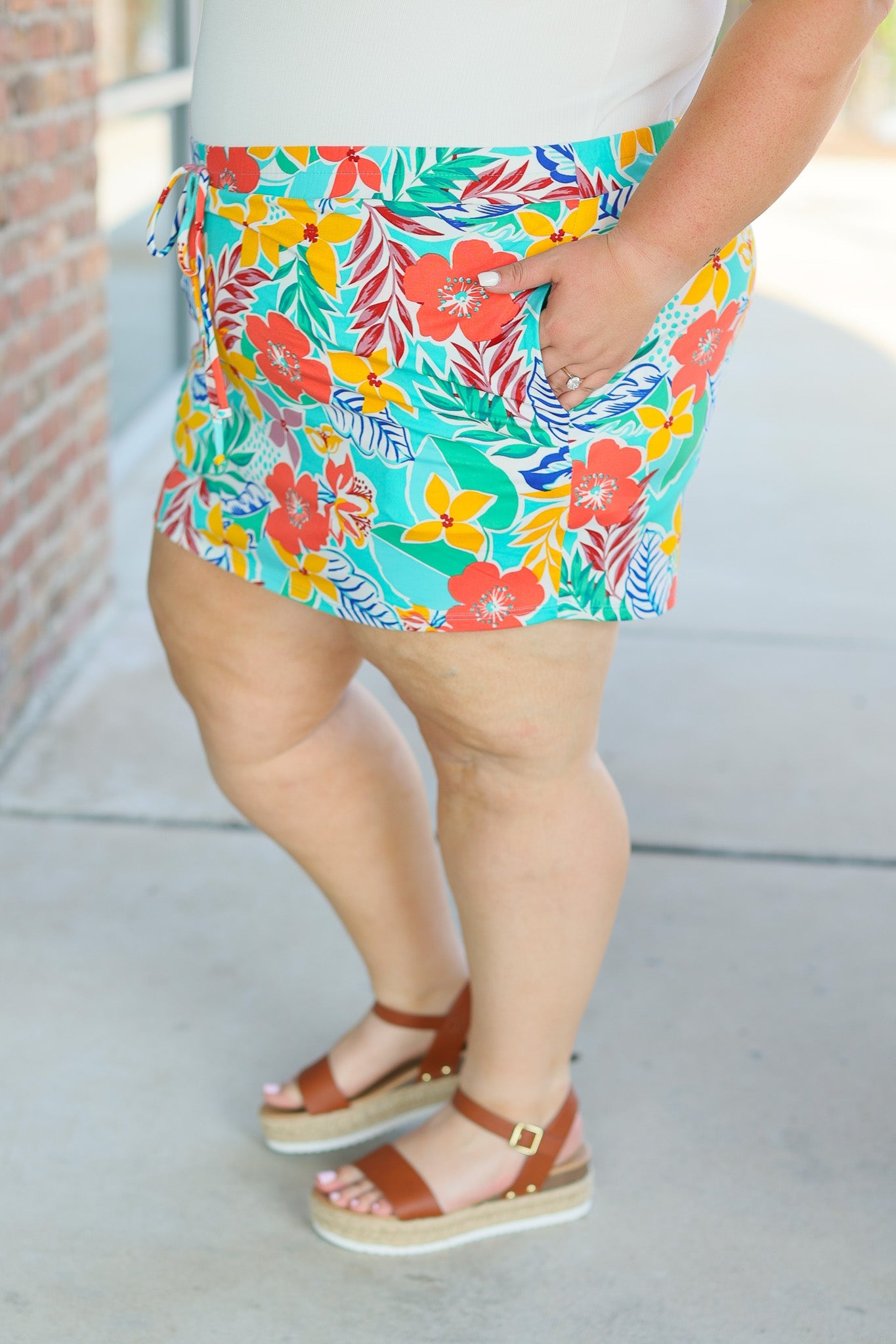 IN STOCK Sienna Skort - Tropical Floral Mix FINAL SALE