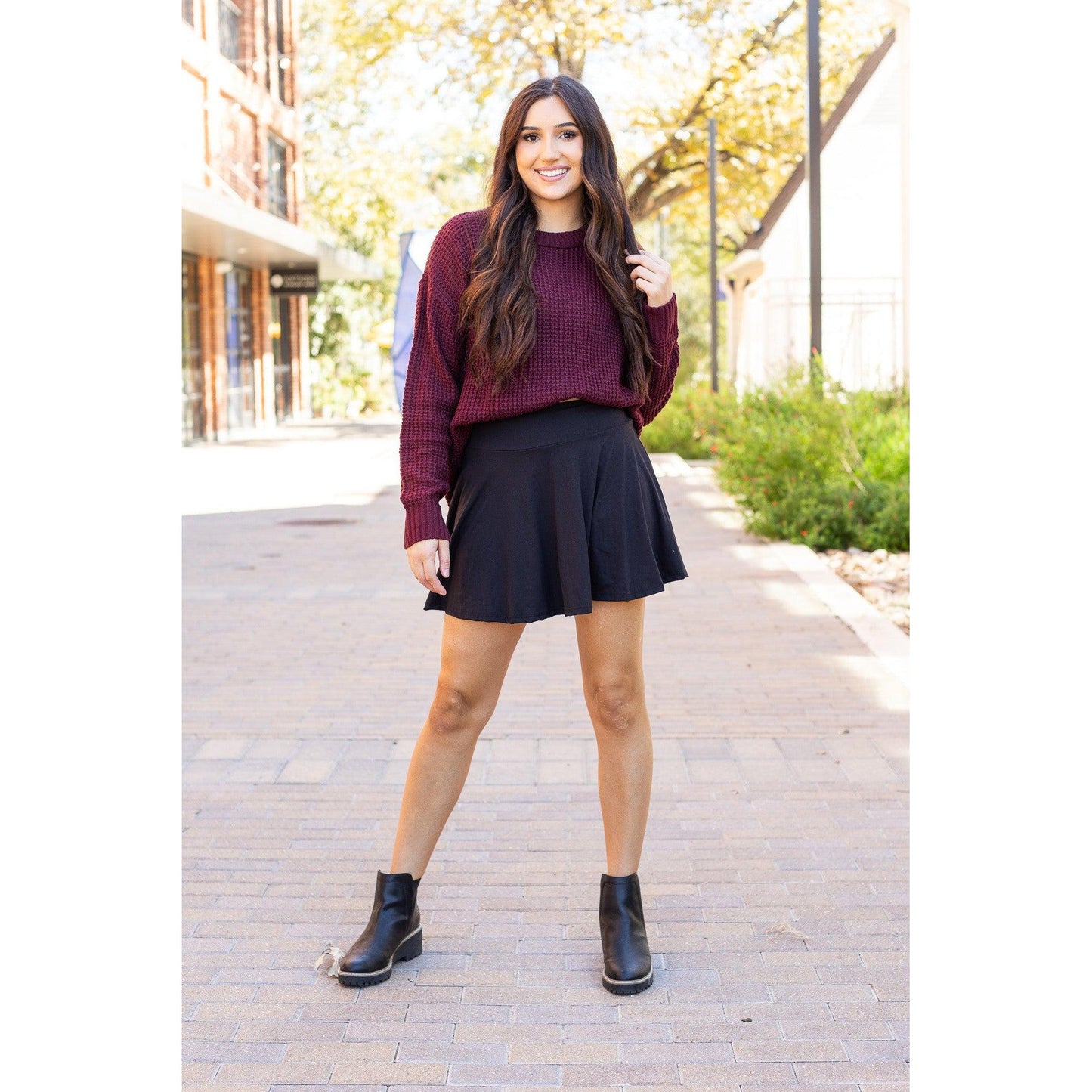 PreOrder | The Brielle Black Skort - Round 8