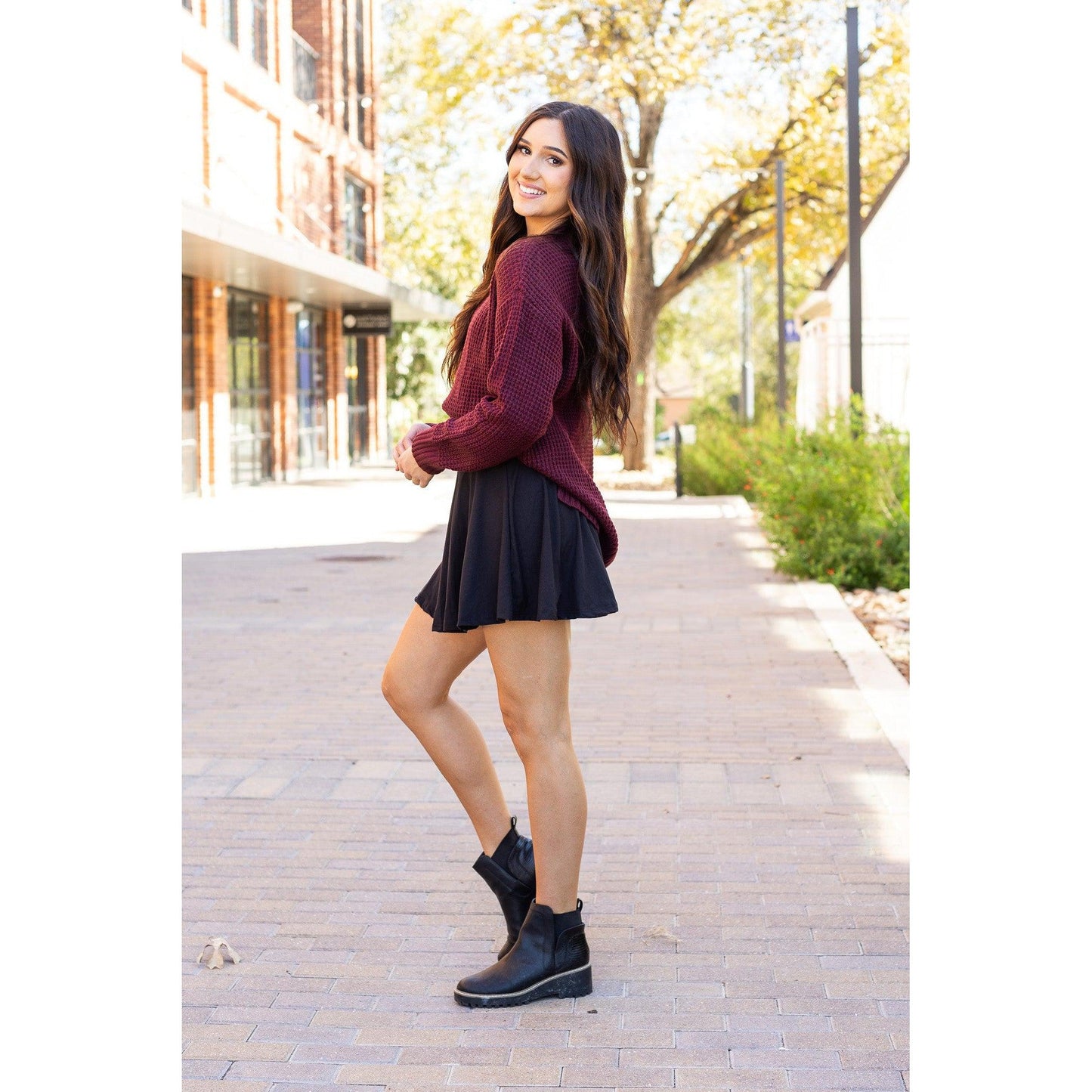 PreOrder | The Brielle Black Skort - Round 8