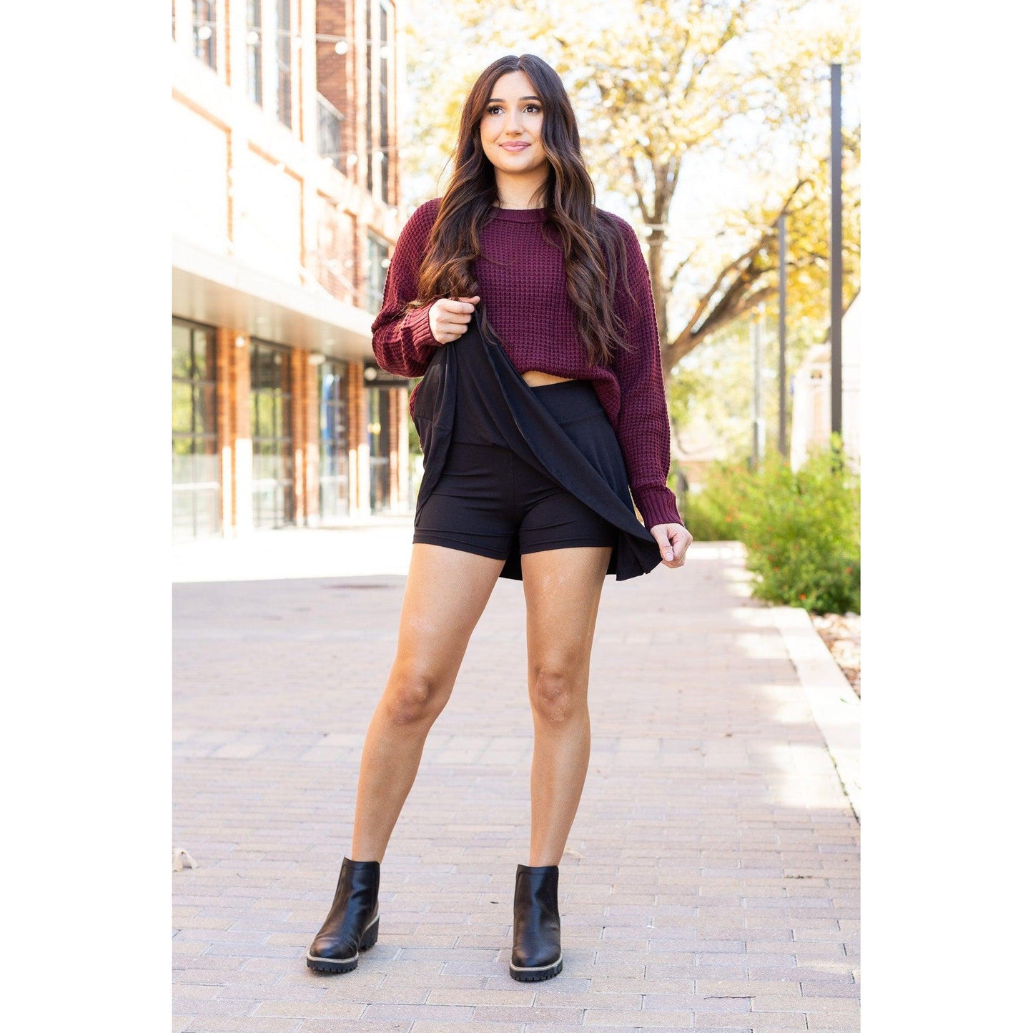 PreOrder | The Brielle Black Skort - Round 8