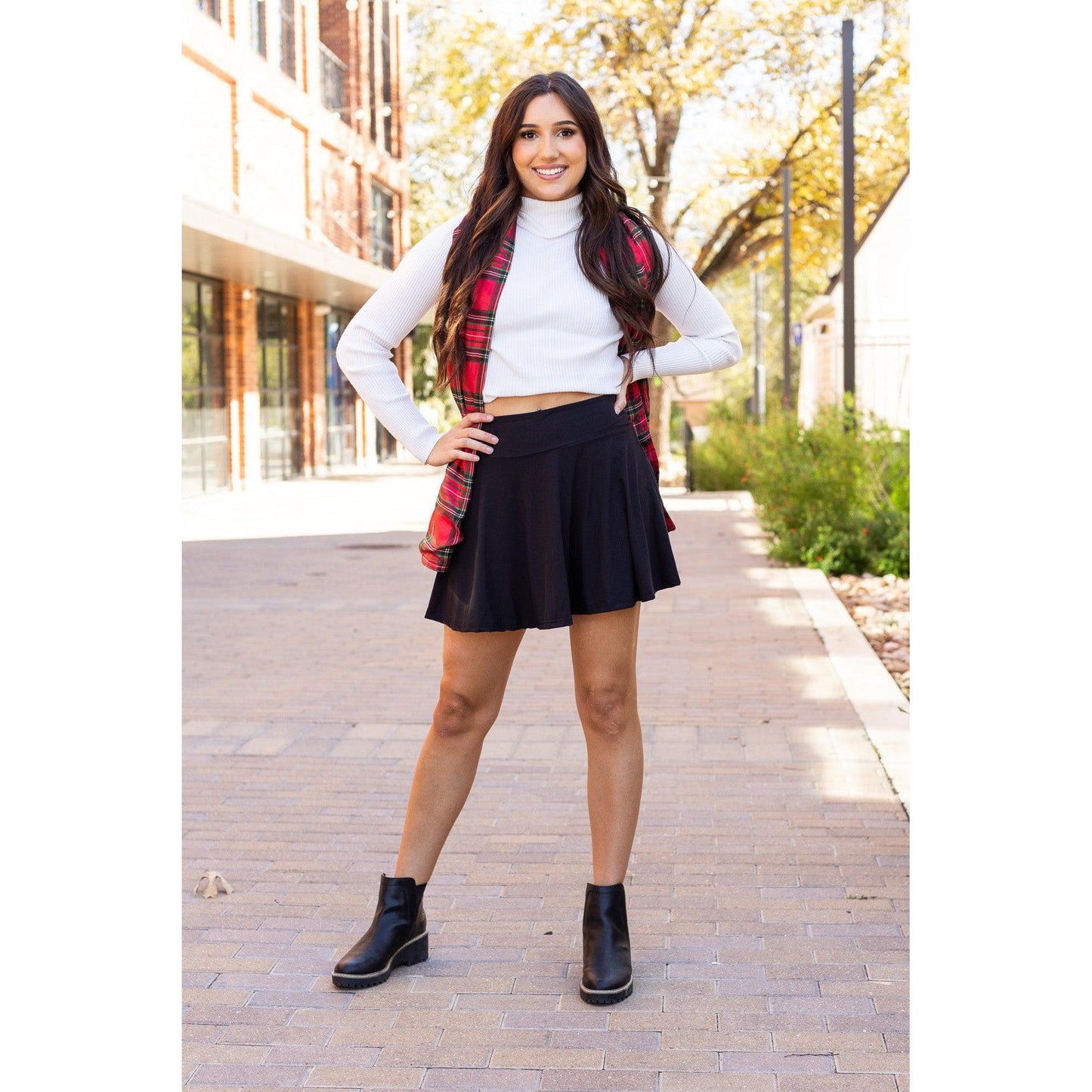 Ready to Ship | The Brielle Black Skort - Round 7